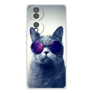Чохол з принтом для Huawei Honor 70 (AlphaPrint) Модні коти