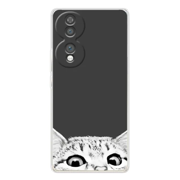Чехол с принтом «Выглядывает кот» для Huawei Honor 70