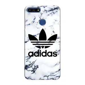 Чохли Адидас для Huawei Honor 7A Pro (AlphaPrint) (Адідас на мраморі)