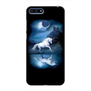 Чехол для   Хуавей Хонор 7А Про - (Единорожки - Новинки) (AlphaPrint) (Единорог)