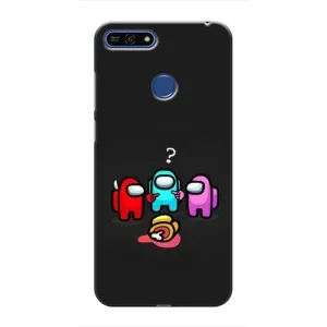 Чехол Амонг Ас для Huawei Honor 7A Pro (AlphaPrint) (Импостер)