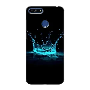 Чехол с Короной Хуавей Хонор 7А Про - (AlphaPrint) (Капля короны)