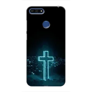 Чехол для Huawei Honor 7A Pro (AlphaPrint) - (Христианские)