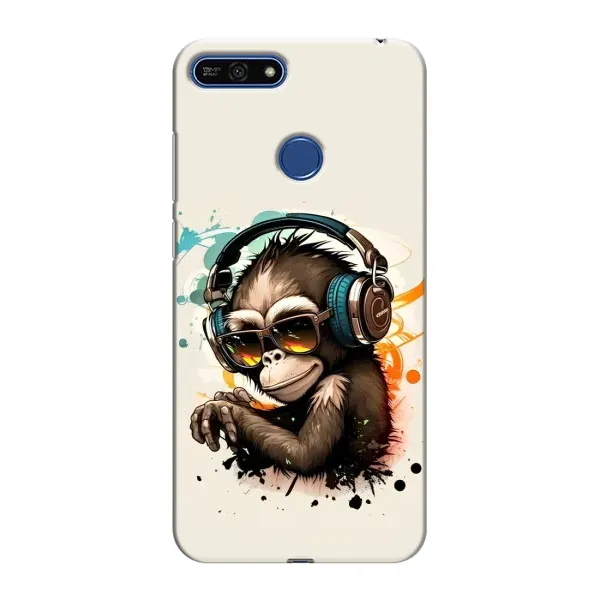 Чехол с принтом «Макака в наушниках» для Huawei Honor 7A Pro Чехол с принтом «Макака в наушниках» для Huawei Honor 7A Pro