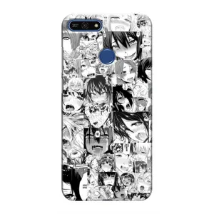 Анимешный чехол для Huawei Honor 7A Pro (Ahegao manga)