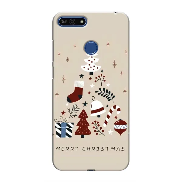 Чехол с принтом «Merry Christmas» для Huawei Honor 7A Pro