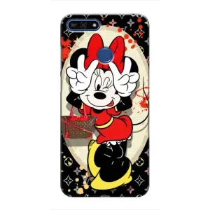 Чехол Disney Mouse Huawei Honor 7A Pro (PREMIUMPrint) (Минни peace)