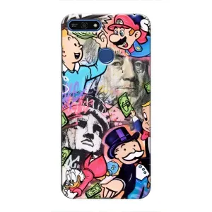 Чехлы с крутыми принтами для Huawei Honor 7A Pro - (PREMIUMPrint) (Monopoly man)