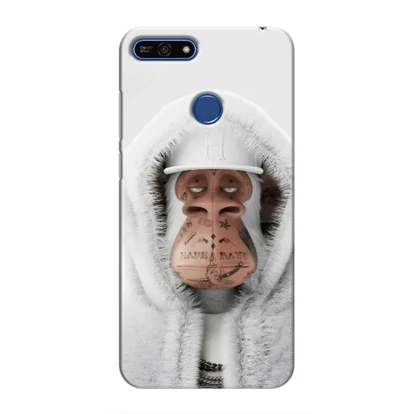 Чехол с принтом «обезьяна NFT в тату» для Huawei Honor 7A Pro