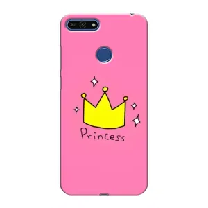 Чехол с картинкой (Стильные) для   Хуавей Хонор 7А Про - (AlphaPrint) (Princess)