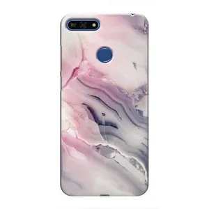 Мраморный чехол на Huawei Honor 7A Pro (VPrint) (Пурпурный Мрамор)