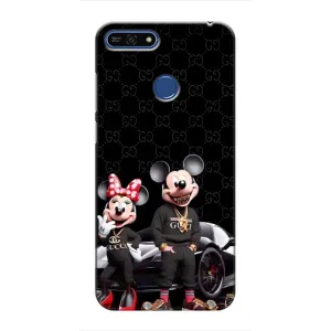 Чехол Disney Mouse Huawei Honor 7A Pro (PREMIUMPrint) (Семья Маусов)