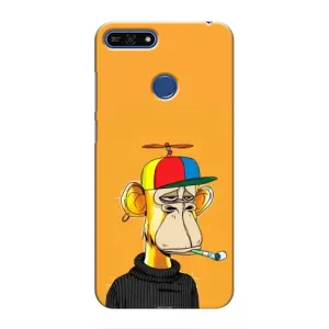 Чехлы с Обезьянами NFT для Huawei Honor 7A Pro (AlphaPrint) (Скучающая Обезьяна NFT)