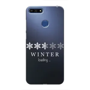 Зимні Чохли для Хуавей Оноор 7А Про - прозорий фон (Winter loading)