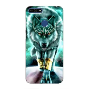 Защитные чехлы для Хуавей Хонор 7А Про (AlphaPrint) (ХИТ продаж) ВОЛК