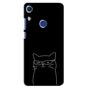 Чехол с рисунком кот на Huawei Honor 8A (Равнодушный кот)