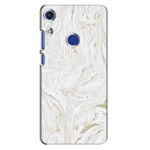 Мраморный чехол на Huawei Honor 8A (VPrint) (Белый мрамор)
