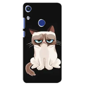 Чехол с принтом для Huawei Honor 8A (AlphaPrint) Модные коты (Грустный кот)