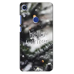 Новогодние, Праздничные Чехлы для Huawei Honor 8A - 2024 год (Hello winter)