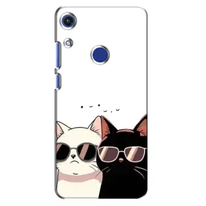 Чехол с рисунком кот на Huawei Honor 8A (Коты в очках)