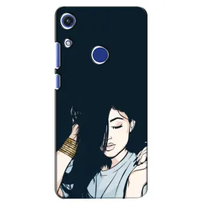 Чехол с печатью для Huawei Honor 8A - (Мода) (AlphaPrint) (Красивая девочка)