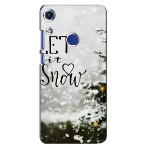 Новогодние, Праздничные Чехлы для Huawei Honor 8A - 2024 год (Let it snow)