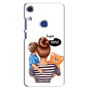 Чехол с печатью для Huawei Honor 8A - (Мама с ребенком) (AlphaPrint) (Мама с сыном)