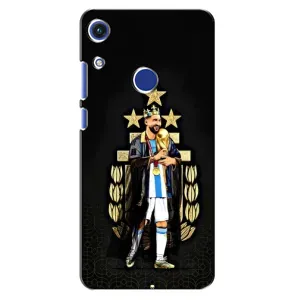 Чехлы для Huawei Honor 8A (Leo чемпион) (AlphaPrint) (Месси Король)
