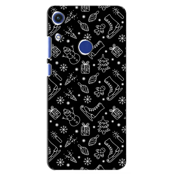 Чехол с принтом «Новогодний фон» для Huawei Honor 8A