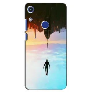 Чехол с человеком пауком для Huawei Honor 8A - (AlphaPrint) (Паук человек)