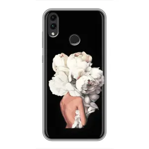 Чехлы (ART) Цветы на Huawei Honor 8X (VPrint) (Білі квіти)