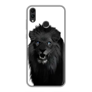 Чехлы с картинками животных Huawei Honor 8X (Черный ЛЕВ)