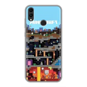 Чохол Майнкрафт на Huawei Honor 8X (AlphaPrint) Minecraft (фон Minecraft)
