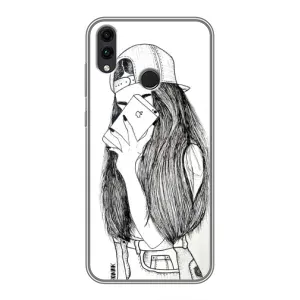 Чехол с печатью для Huawei Honor 8X - (Мода) (AlphaPrint) (Фото девочки)