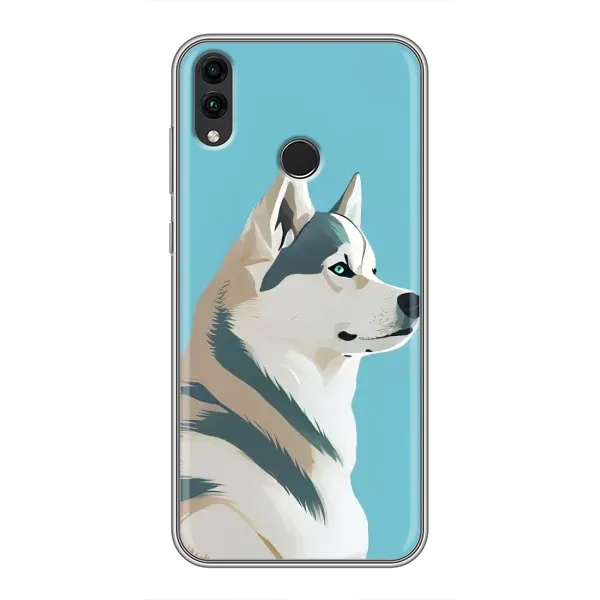 Чехол с принтом «Хаски арт» для Huawei Honor 8X
