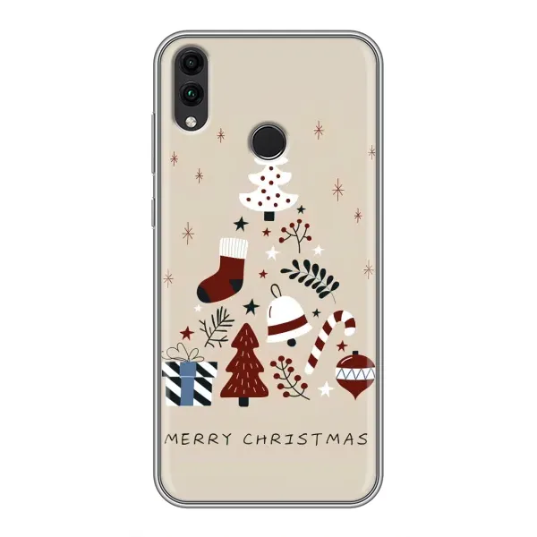 Чехол с принтом «Merry Christmas» для Huawei Honor 8X