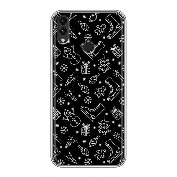 Чехол с принтом «Новогодний фон» для Huawei Honor 8X Чехол с принтом «Новогодний фон» для Huawei Honor 8X