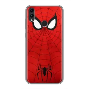 Чехол с человеком пауком для Huawei Honor 8X - (AlphaPrint) (Паук (Марвел))