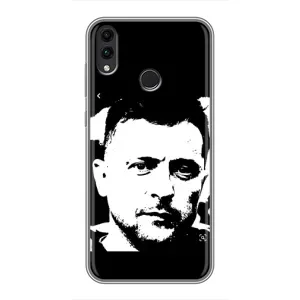 Чохол для Huawei Honor 8X (AlphaPrint - с принтом Зеленського) (Зеленский АРТ)