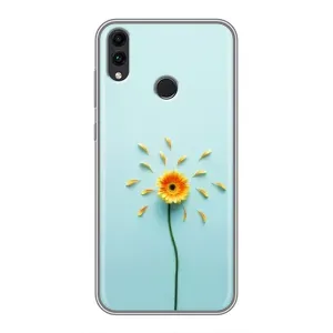 Чохли з квітами для Huawei Honor 8X (VPrint) (Жовта квітка)