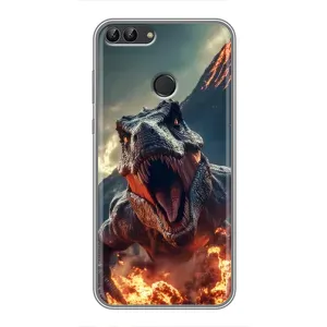 Чехол с картинкой «Хищники» для Huawei Honor 9 Lite (Огненный динозавр)