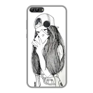 Чехол с печатью для Huawei Honor 9 Lite - (Мода) (AlphaPrint) (Фото девочки)