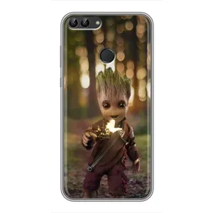 Чехол МАРВЕЛ для Хуавей Хонор 9 Лайт (AlphaPrint) (I am Groot)