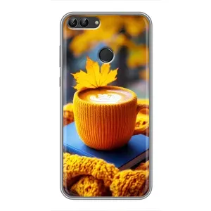 Чохол з унікальним дизайном 'Осінь з кавою' для Huawei Honor 9 Lite (Кава на жовтому пледі)