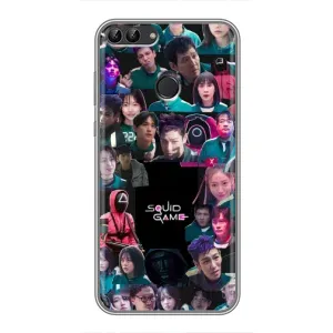 Чехол с принтом «Коллаж Игра кальмара» для Huawei Honor 9 Lite