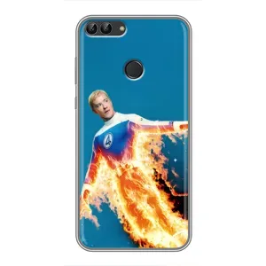 Чохол з принтом Фантастична четвірка для Huawei Honor 9 Lite (Людина-факел у вогні)