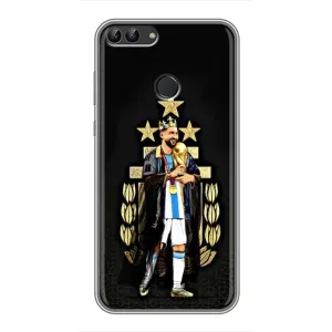 Чехлы для Huawei Honor 9 Lite (Leo чемпион) (AlphaPrint) (Месси Король)