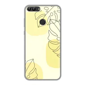 Силиконовый чехол с принтом в цветах на Huawei Honor 9 Lite