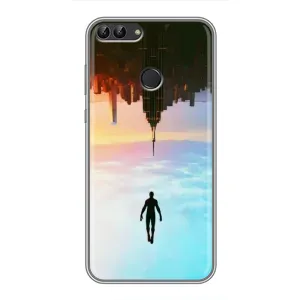 Чехол с человеком пауком для Huawei Honor 9 Lite - (AlphaPrint) (Паук человек)