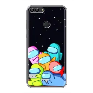 Чохли Амонг Ас для Huawei Honor 9 Lite (AlphaPrint) (Скіни в космосі)